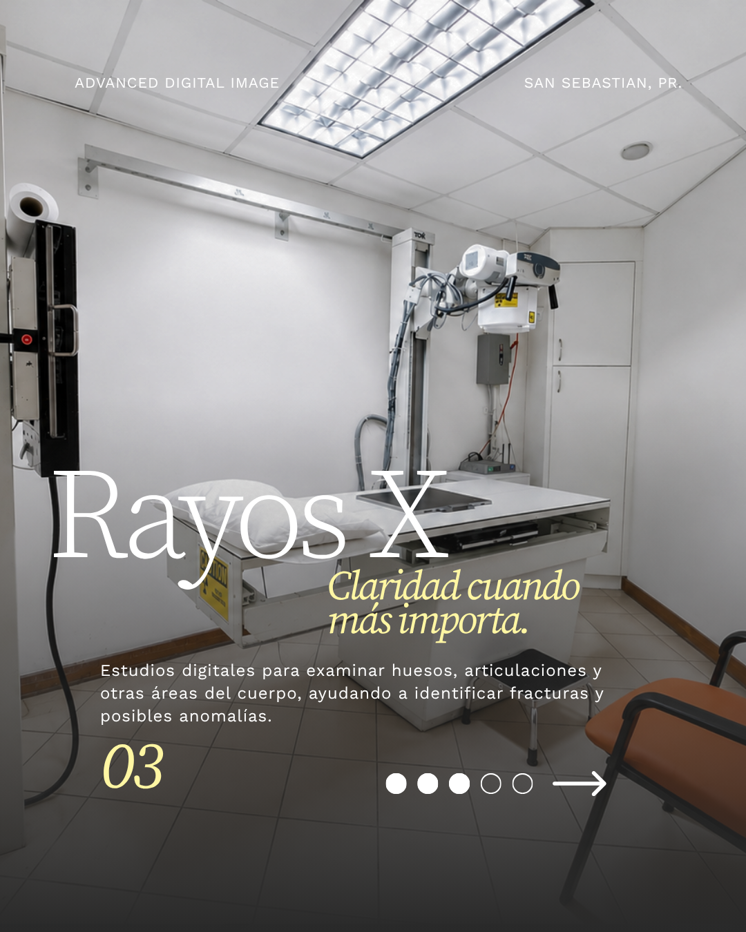 X-ray room with digital equipment